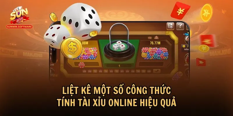 Ba công thức tính tài xỉu online phổ biến được áp dụng rộng rãi